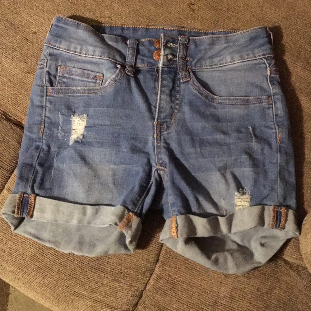 Blue jean shorts